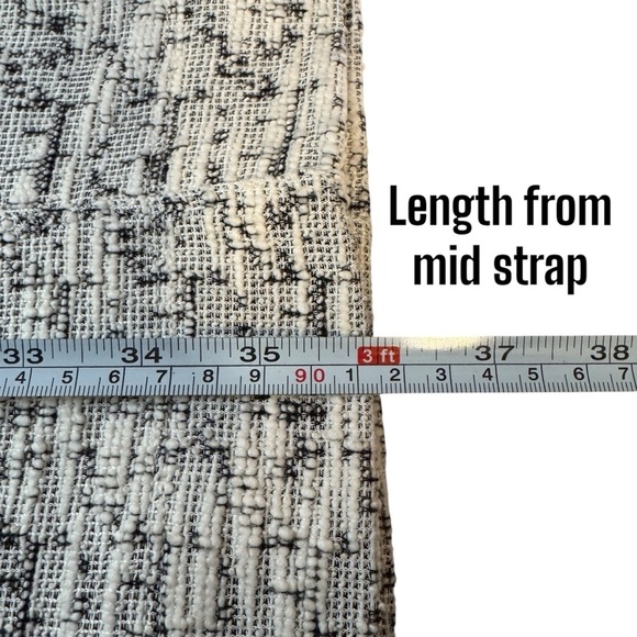 NWT Loft Boucle Tweed Ivory black sleeveless dress women’s 8 P career dressy - Picture 14 of 15